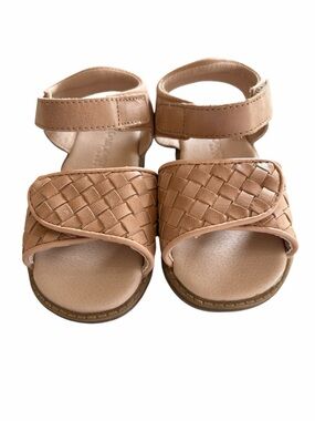 Consciously Baby Leather Woven Sandal